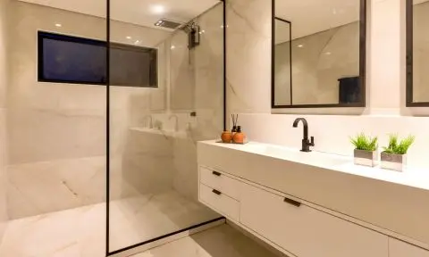 Spotless bathroom after professional deep cleaning service